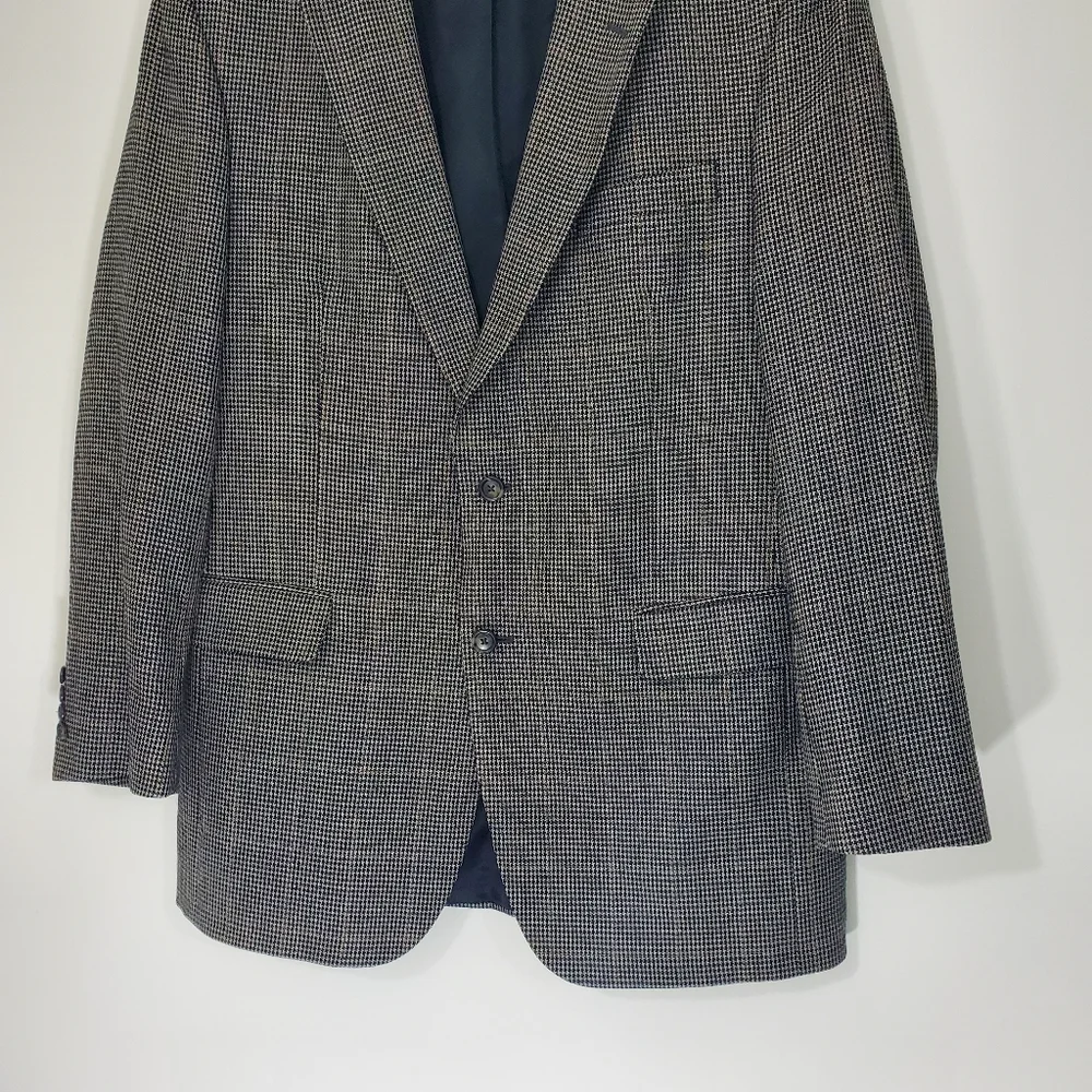 Jos. A. Bank Wool/Silk Checked Blazer, Size 41L